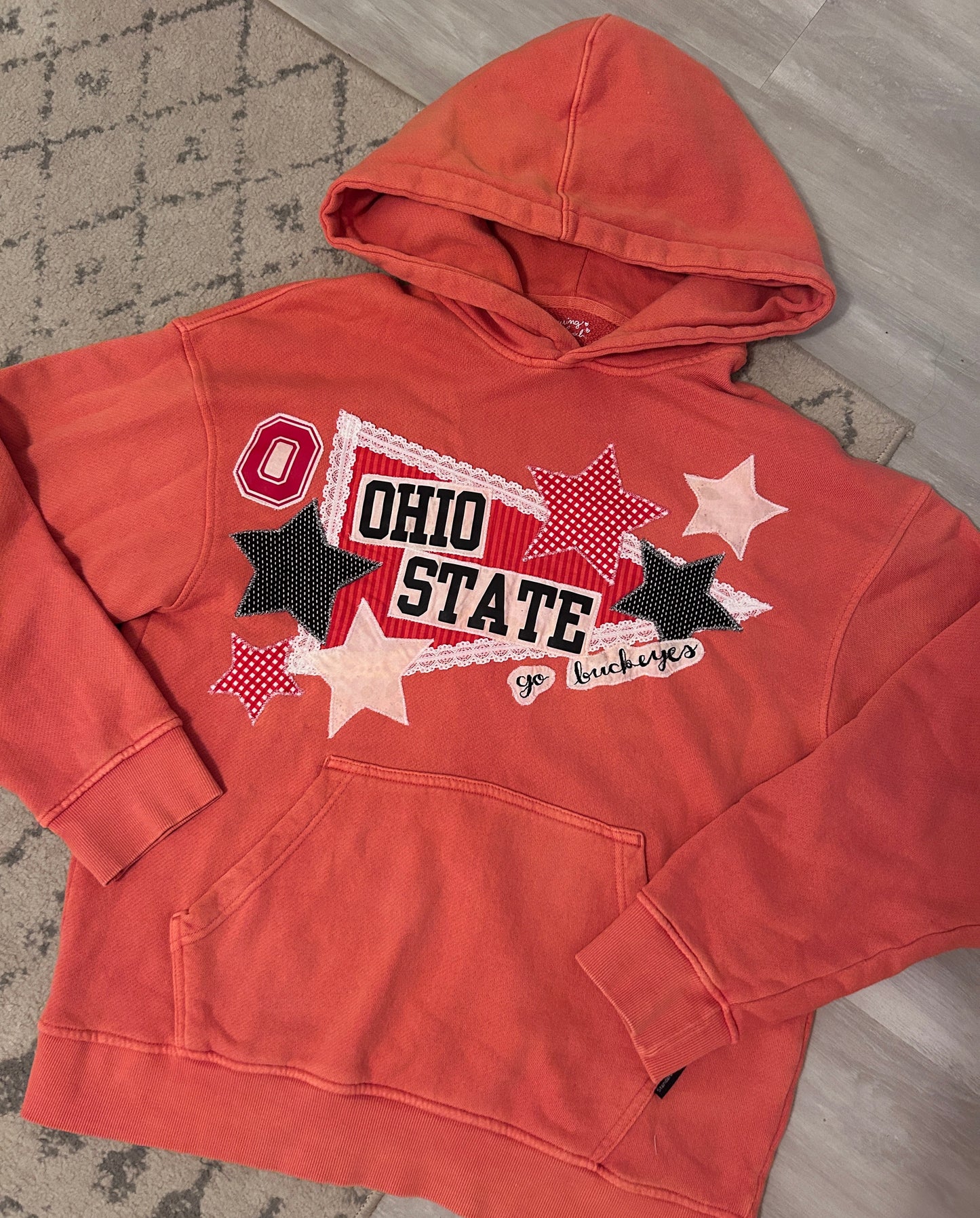 Ohio State Patchwork Hoodie, Large