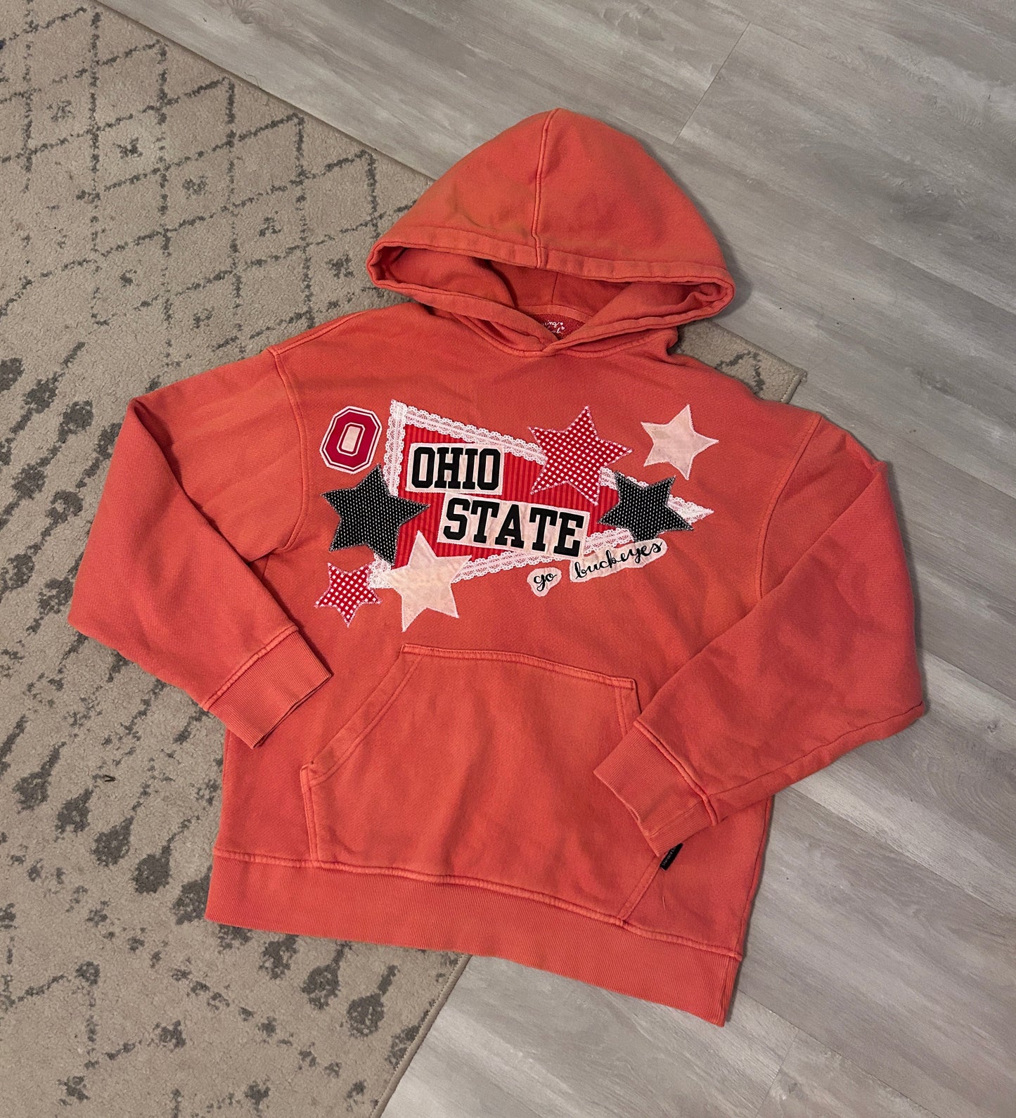 Ohio State Patchwork Hoodie, Large