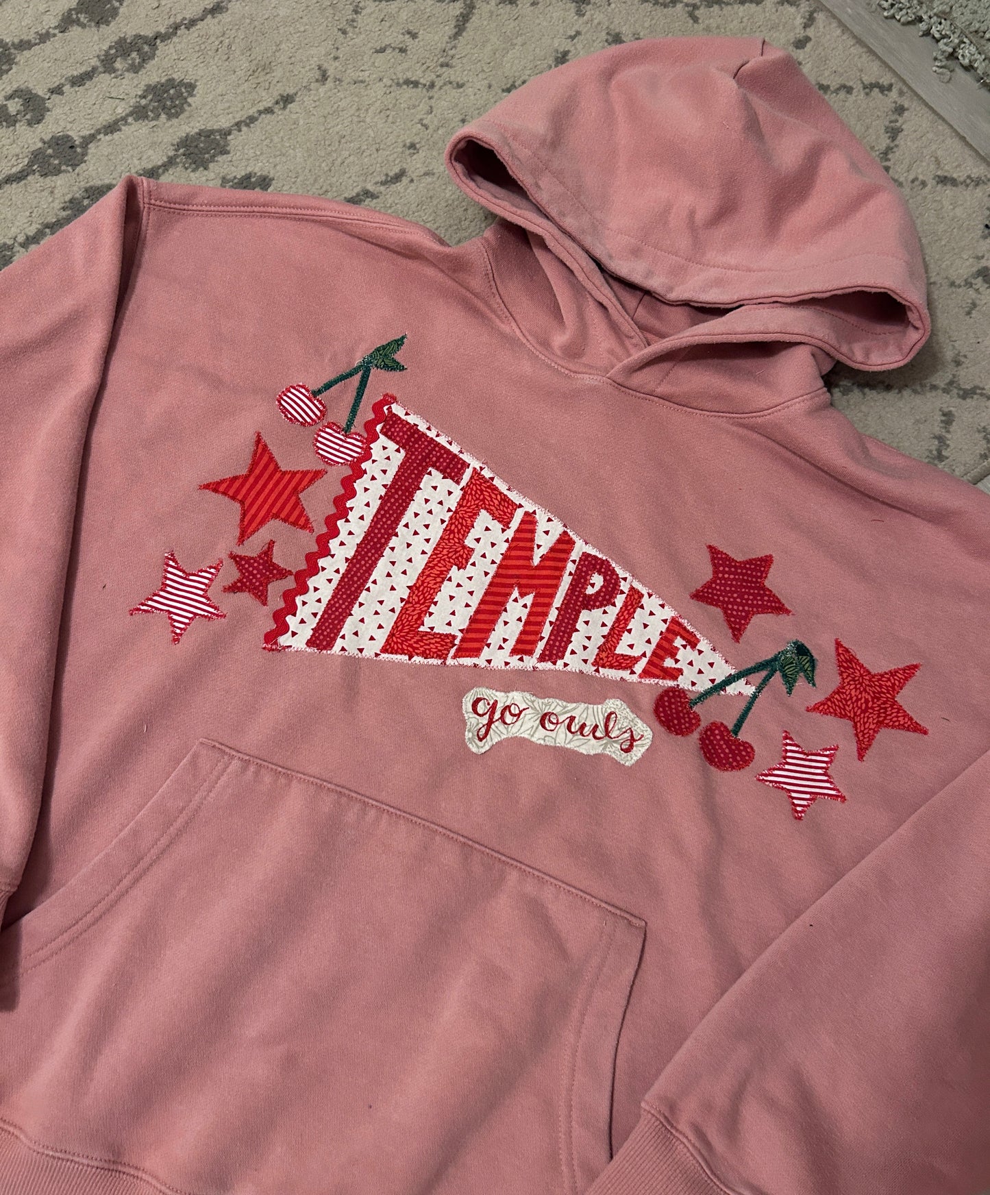 Custom College Patchwork Hoodie (Ships August/September)
