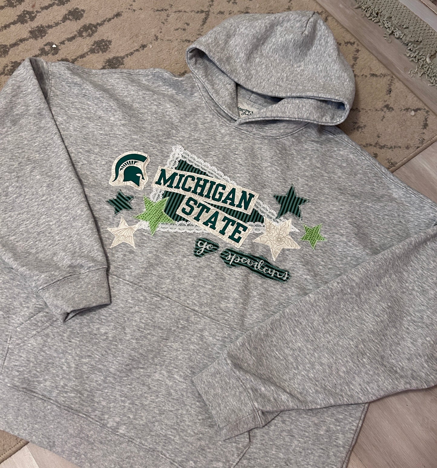 Custom College Patchwork Hoodie (Ships August/September)
