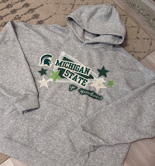 Custom College Patchwork Hoodie (Ships August/September)