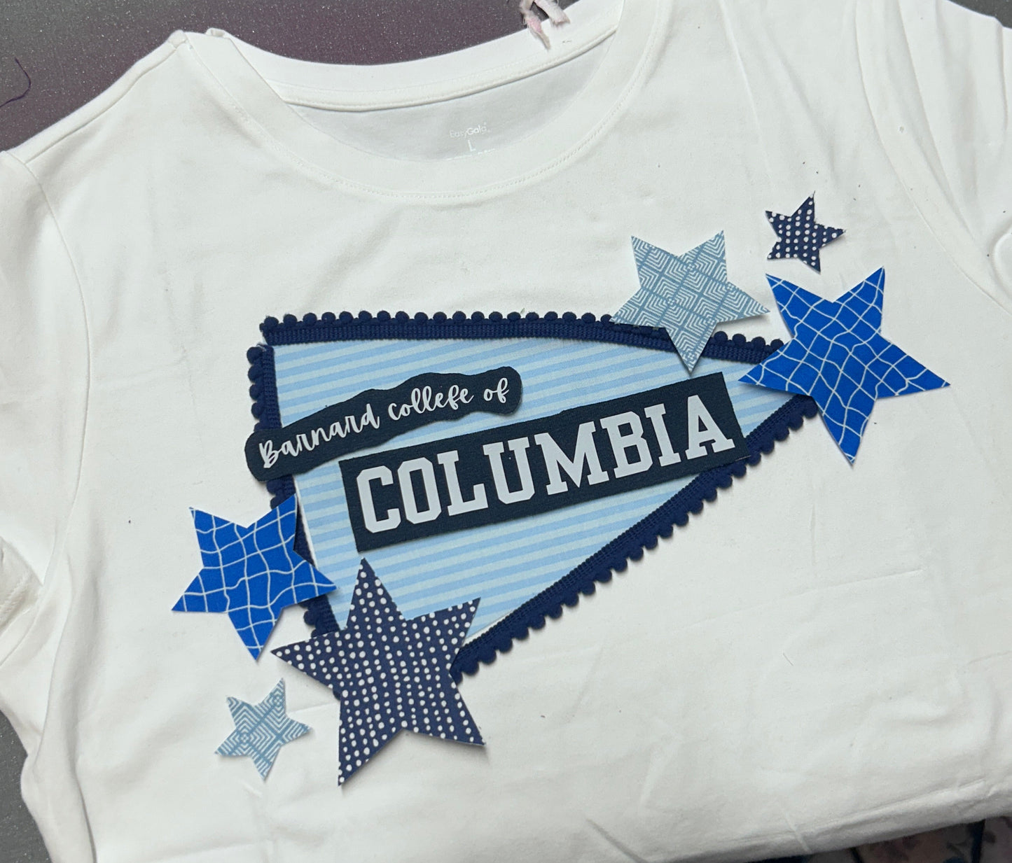 Custom College Patchwork Tee (Ships August/September)